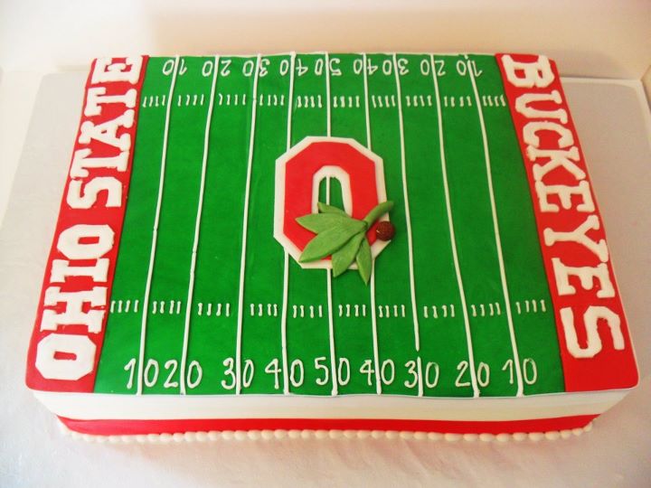 Ohio State Football Field Cake