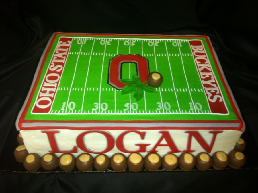 Ohio State Football Field Cake
