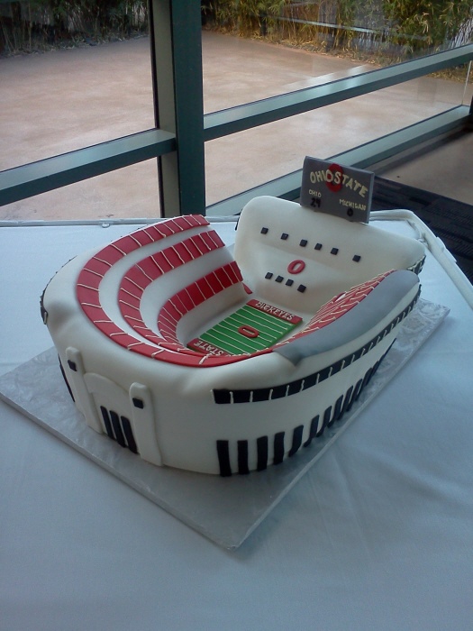 Ohio State Stadium Cake