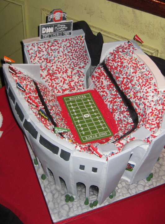 Ohio State Stadium Cake
