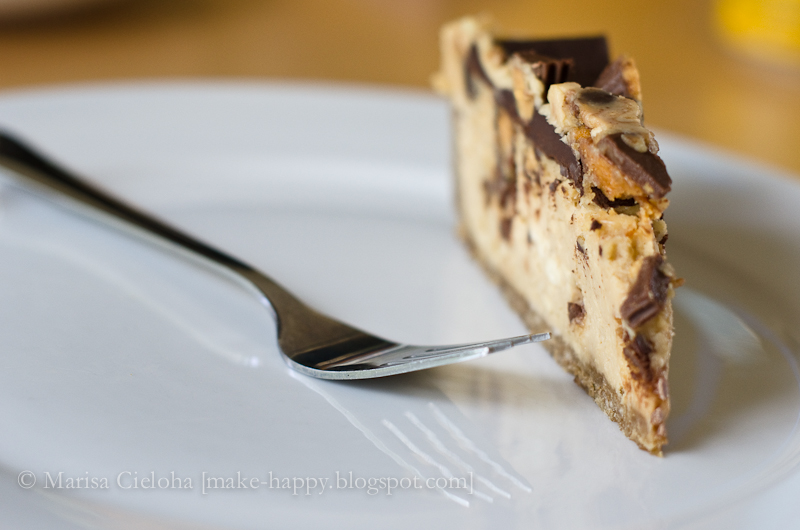 Peanut Butter Chocolate Cheesecake with Pretzel Crust