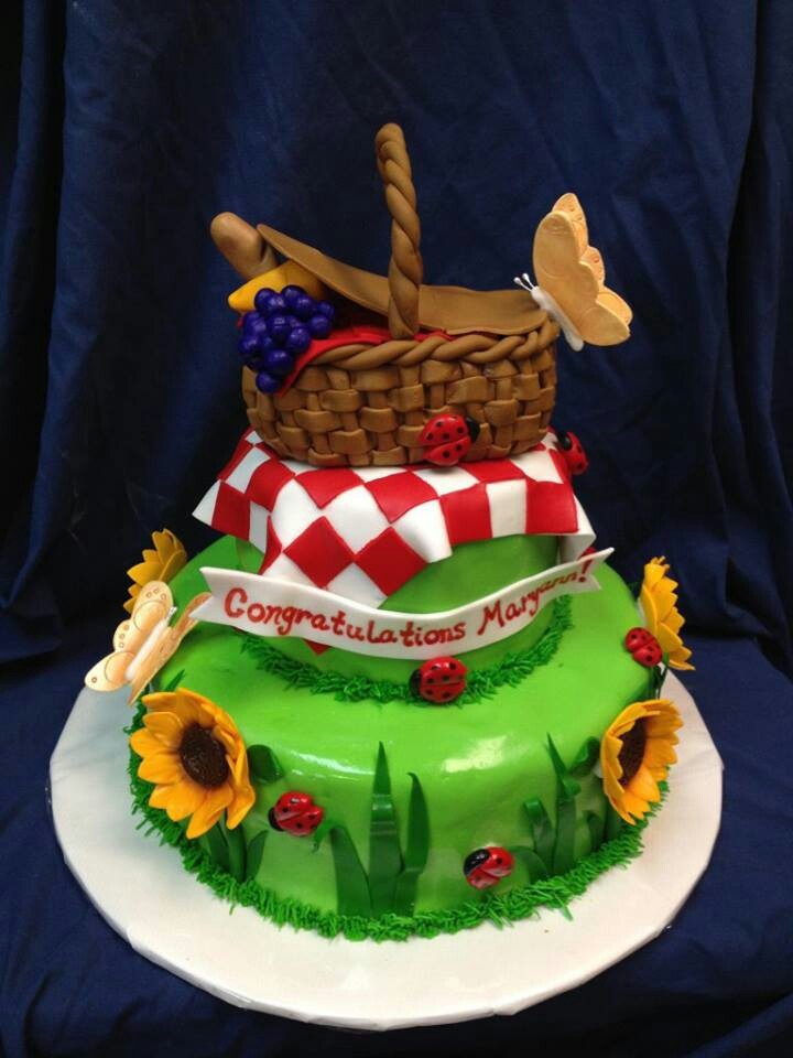 Picnic Themed Cake Picnic Themed Cake