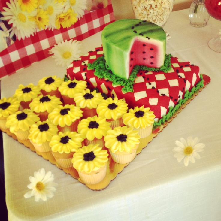 Picnic Themed Cake Picnic Themed Cake