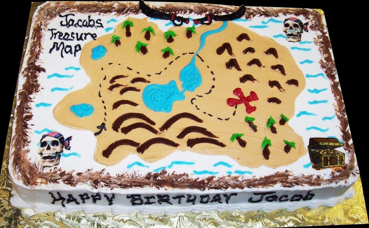 Pirate Birthday Sheet Cake