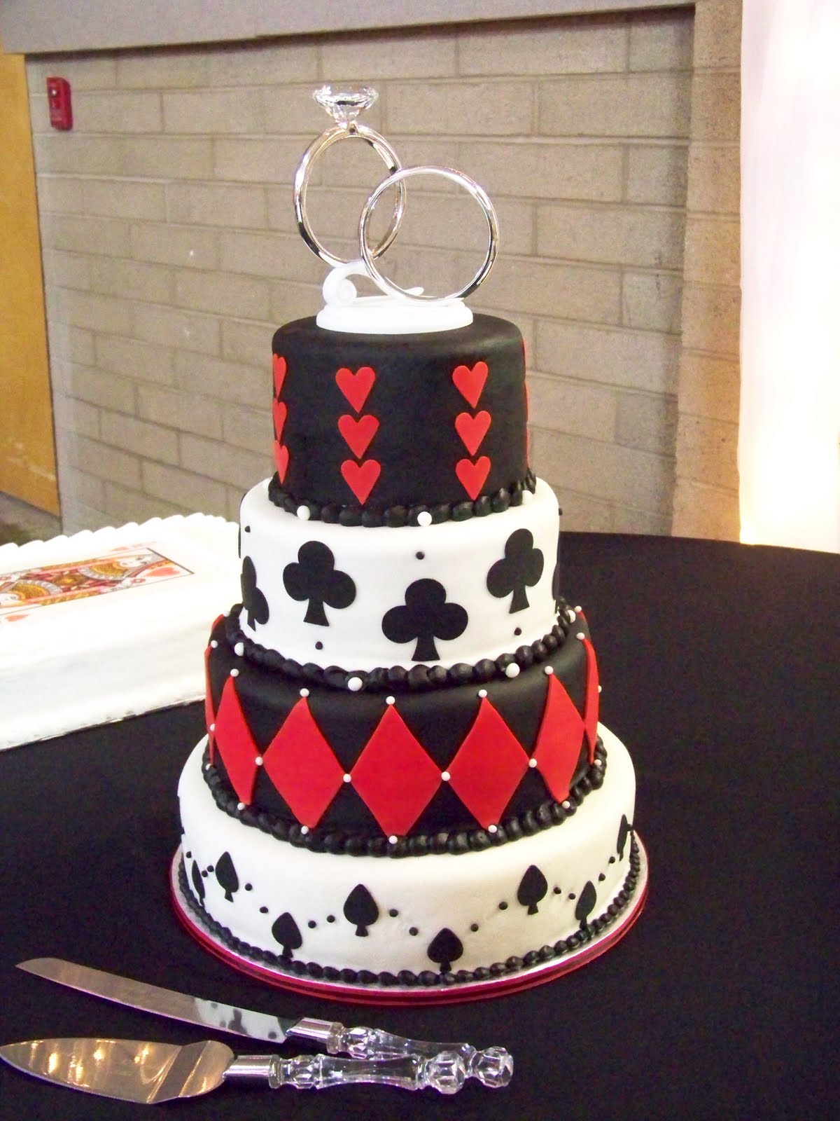 Poker Wedding Cake