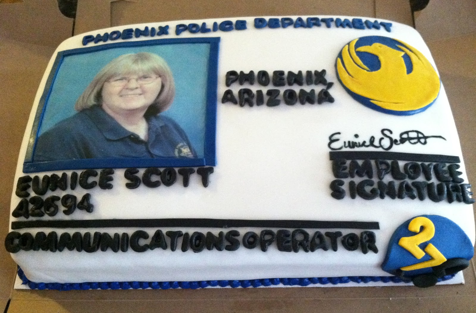 Police Dispatcher Retirement Cake