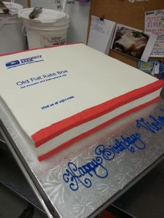 Post Office Box Birthday Cake