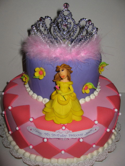 Princess Belle Birthday Cake