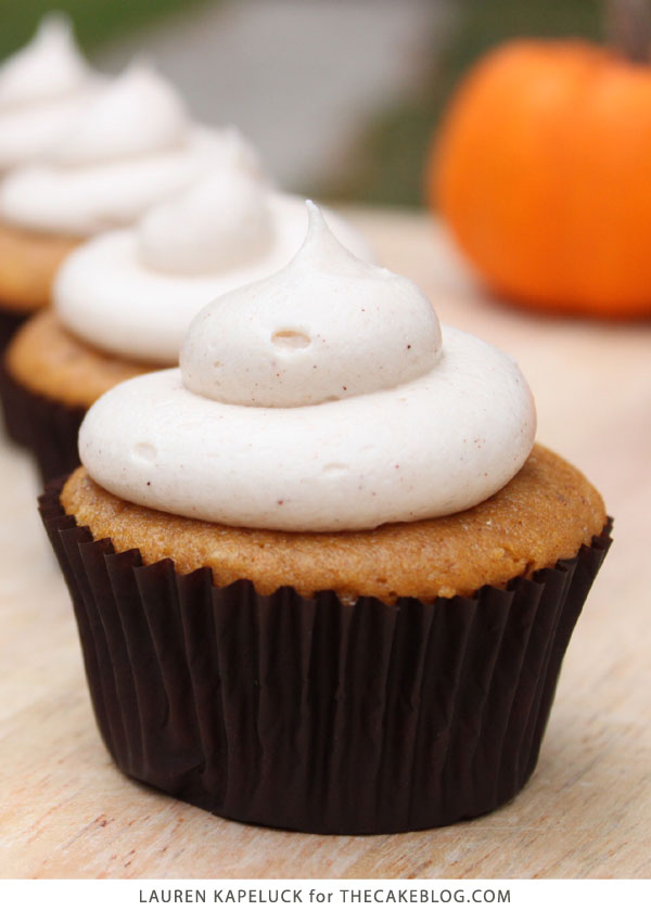 Pumpkin Cupcakes with Cream Cheese Frosting