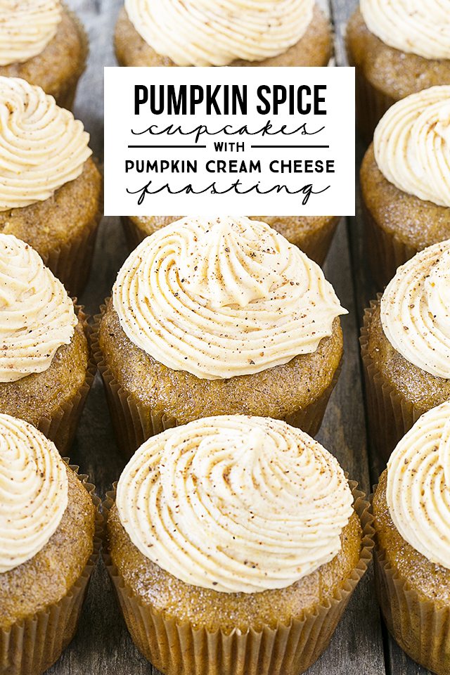 Pumpkin Spice Cupcakes with Cream Cheese Pumpkin Spice Cupcakes with Cream Cheese