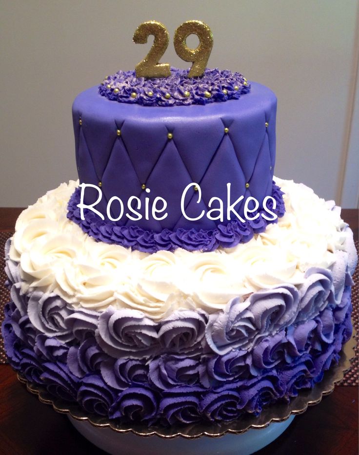 Purple and Gold Birthday Cake Purple and Gold Birthday Cake