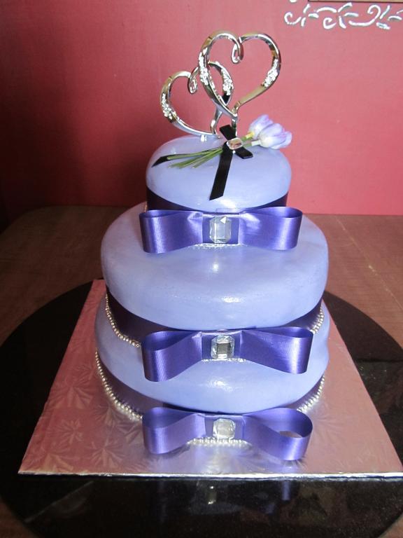 Purple Bridal Shower Cake
