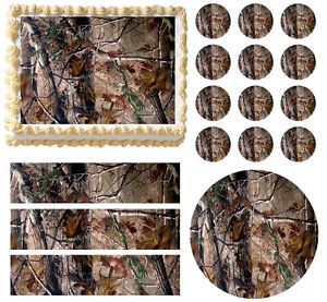 Realtree Camo Edible Cake Sheets