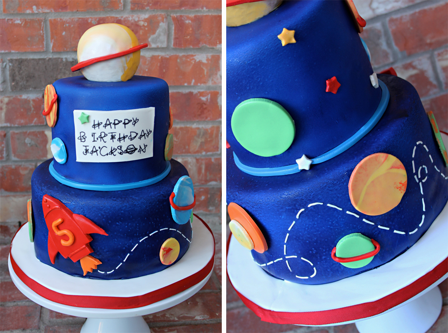 Rocket Ship Birthday Cake