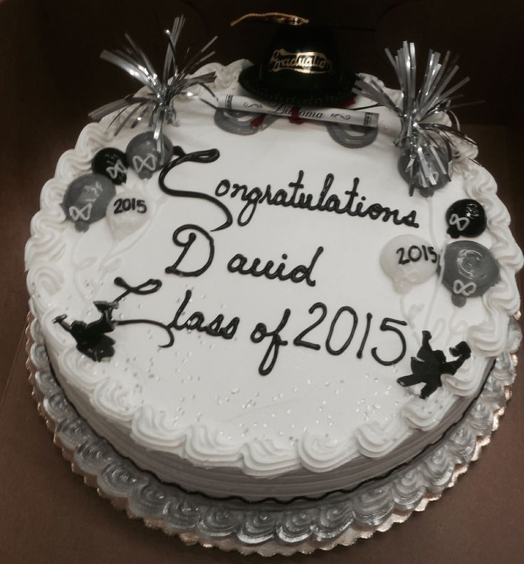 Round Graduation Cake