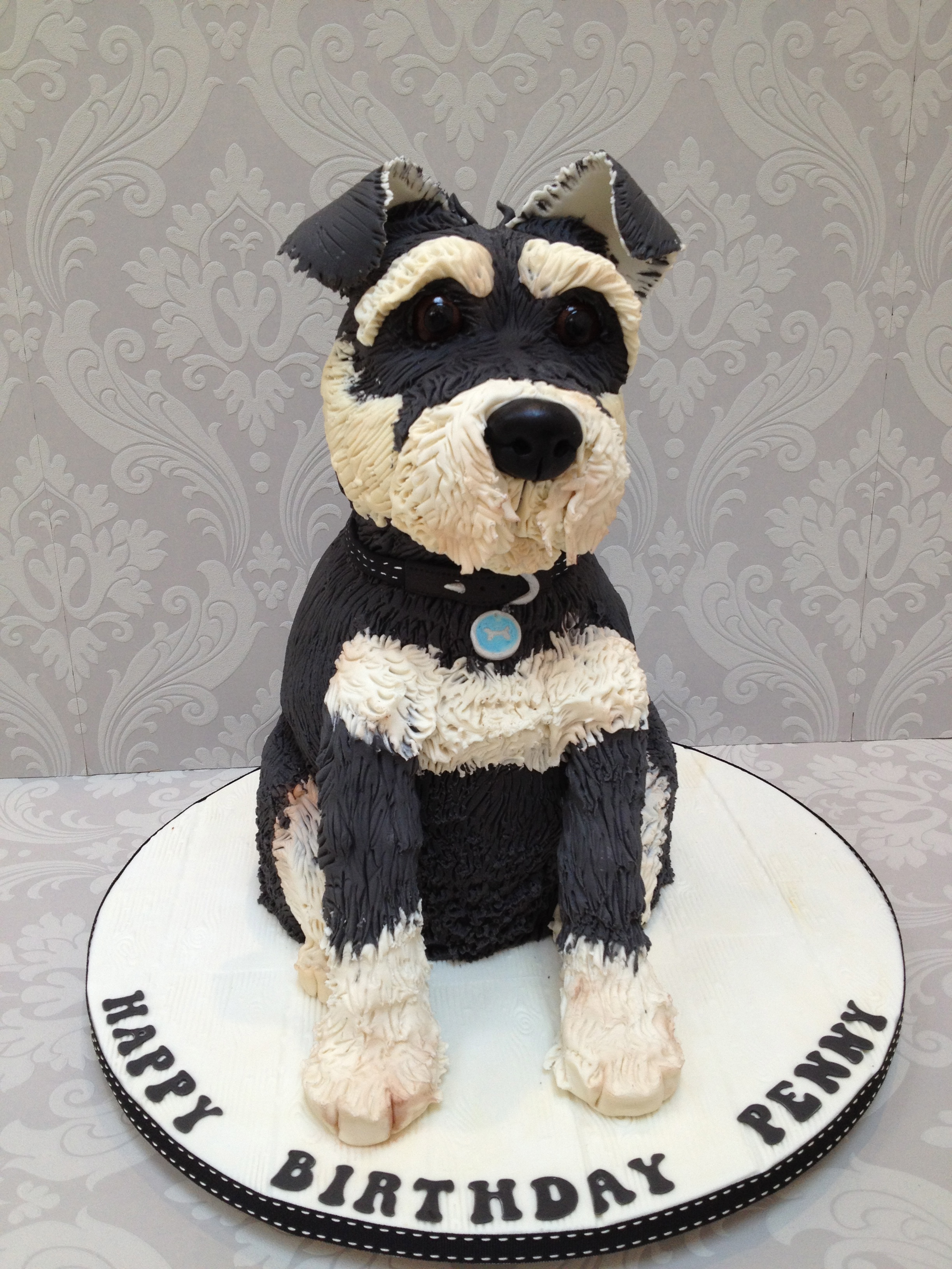 Schnauzer Birthday Cake