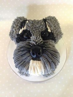 Schnauzer Birthday Cake