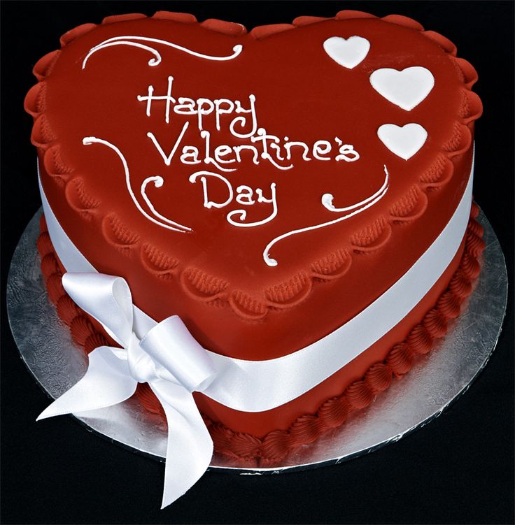 Shaped Day Heart Cake--Valentine's
