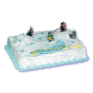 Ski Cake Decorations