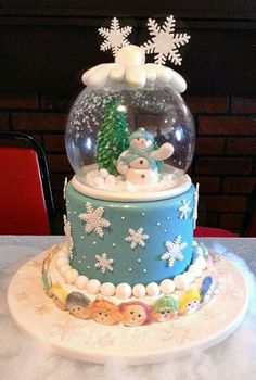 Snow Globe Cake