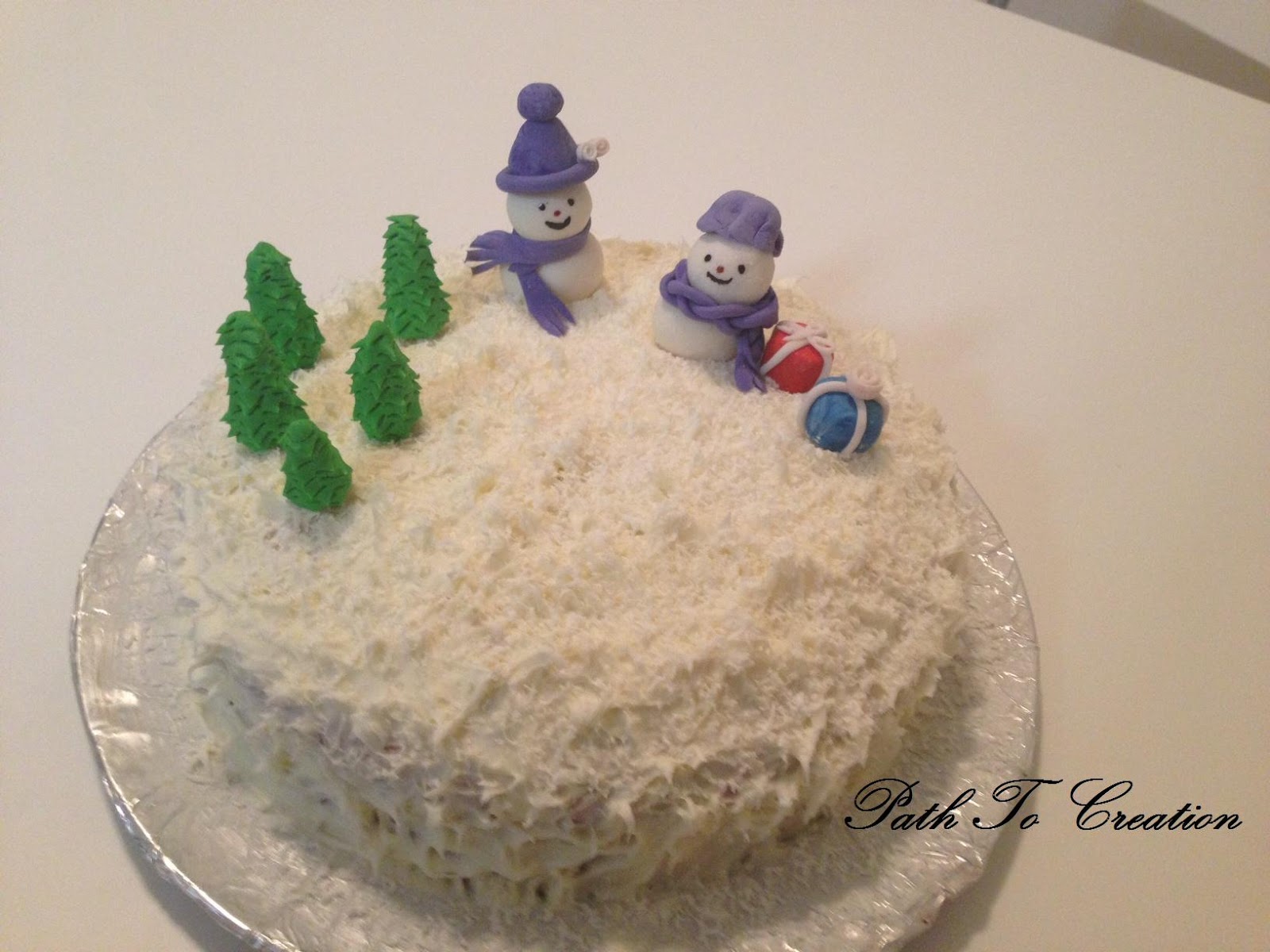 Snow Man Cake