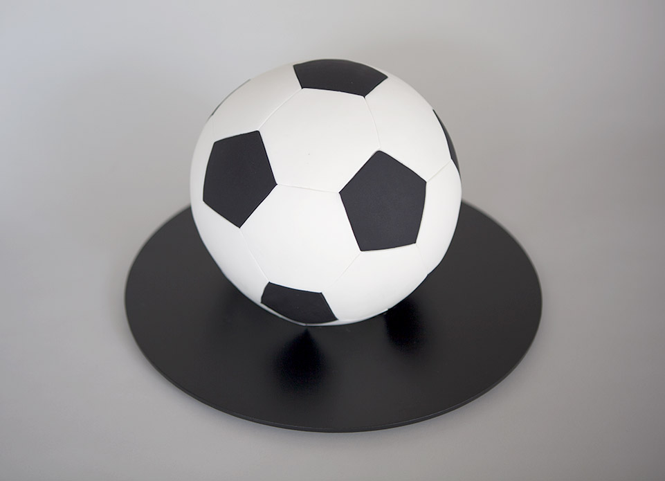 Soccer Goal and Ball Cake