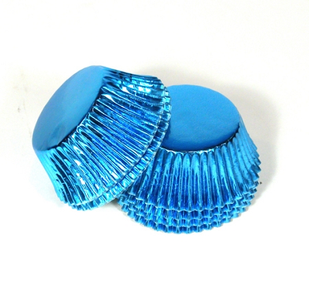 Standard Blue Foil Cupcake Liners