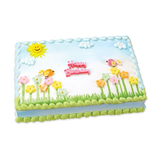 Summer Birthday Sheet Cake