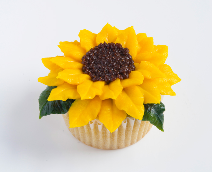 Sunflower Buttercream Cupcakes