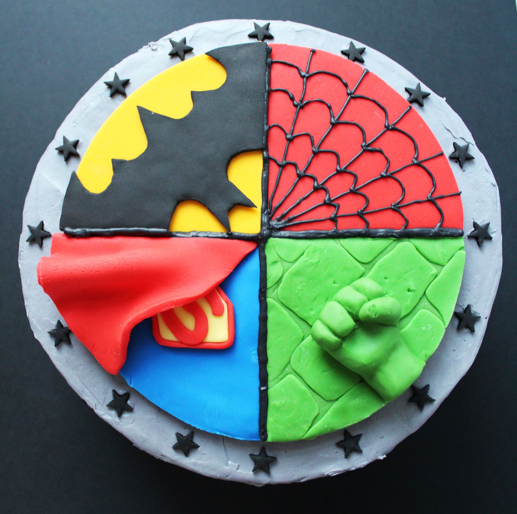 Superhero Birthday Cake