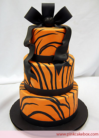 Tiger Stripe Birthday Cake