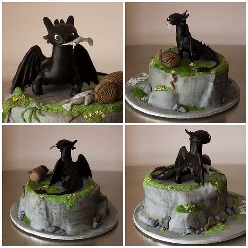 Toothless Dragon Cake