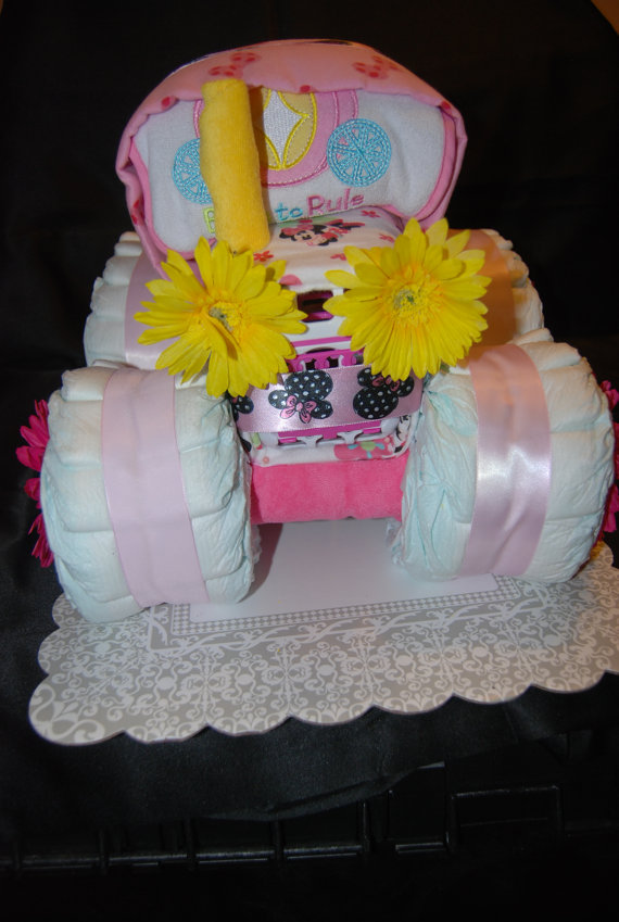 Tractor Diaper Cake