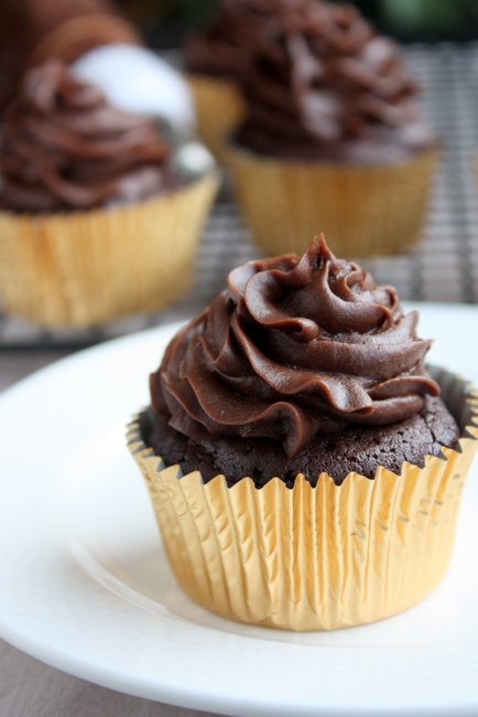 Triple-Chocolate Cupcakes - Love