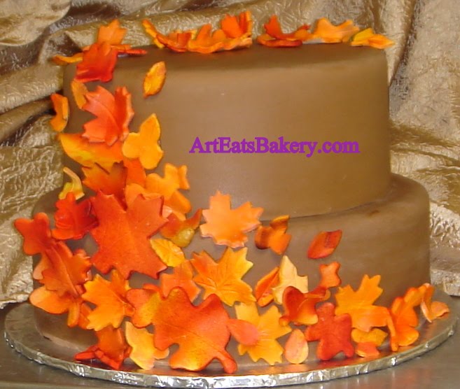 Two Tier Wedding Cake with Fondant Two Tier Wedding Cake with Fondant