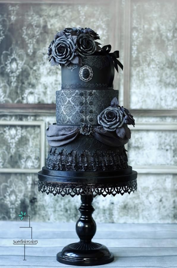 Victorian Gothic Wedding Cake