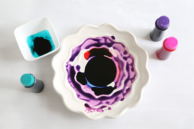 Watercolor Graffiti Chocolate Cake Watercolor Graffiti Chocolate Cake