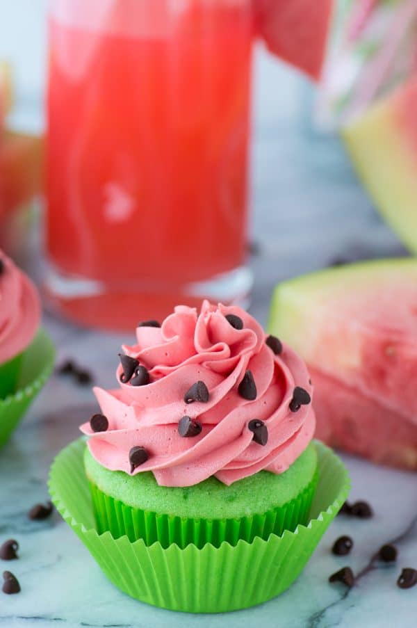 Watermelon Cupcakes Watermelon Cupcakes