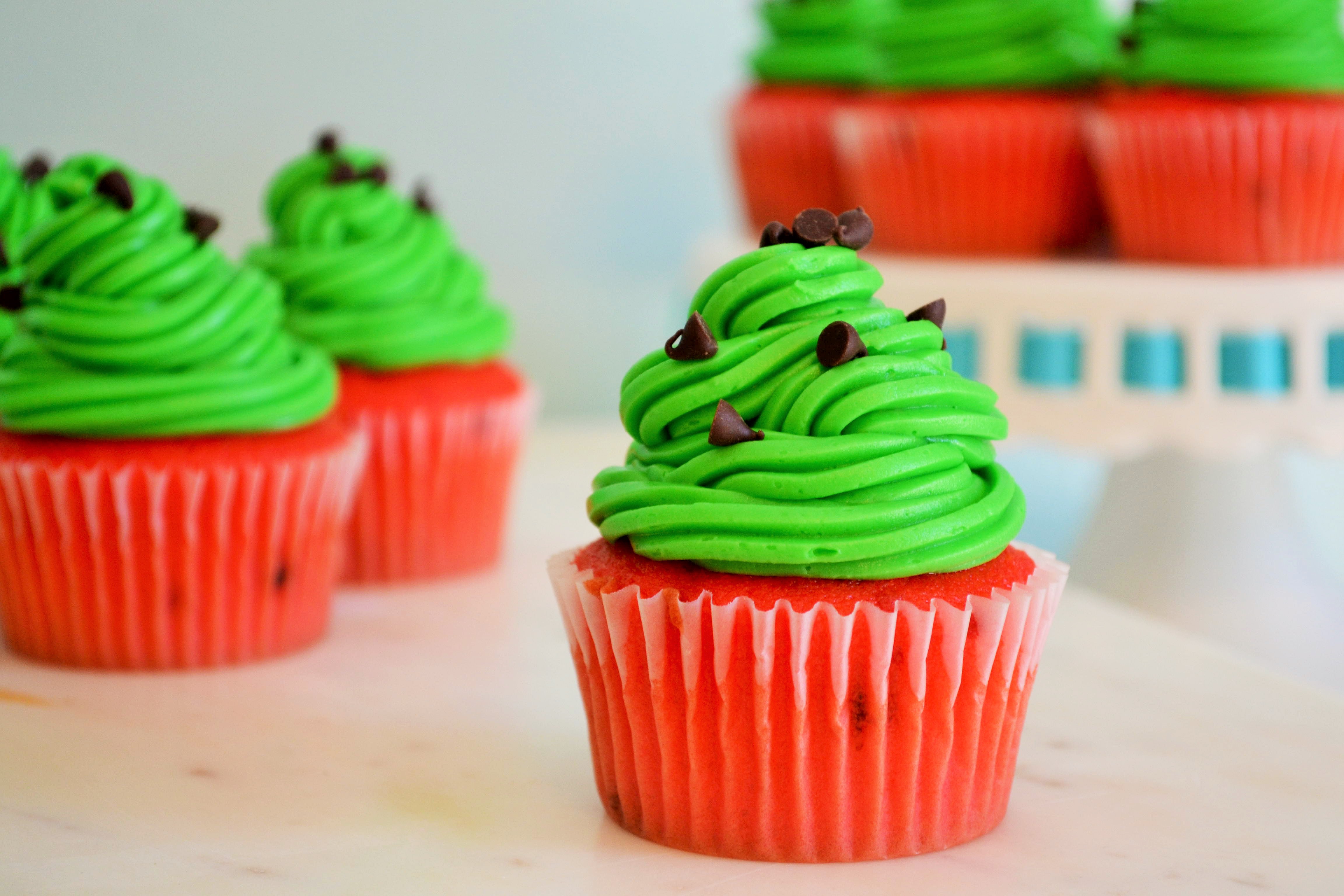 Watermelon Cupcakes