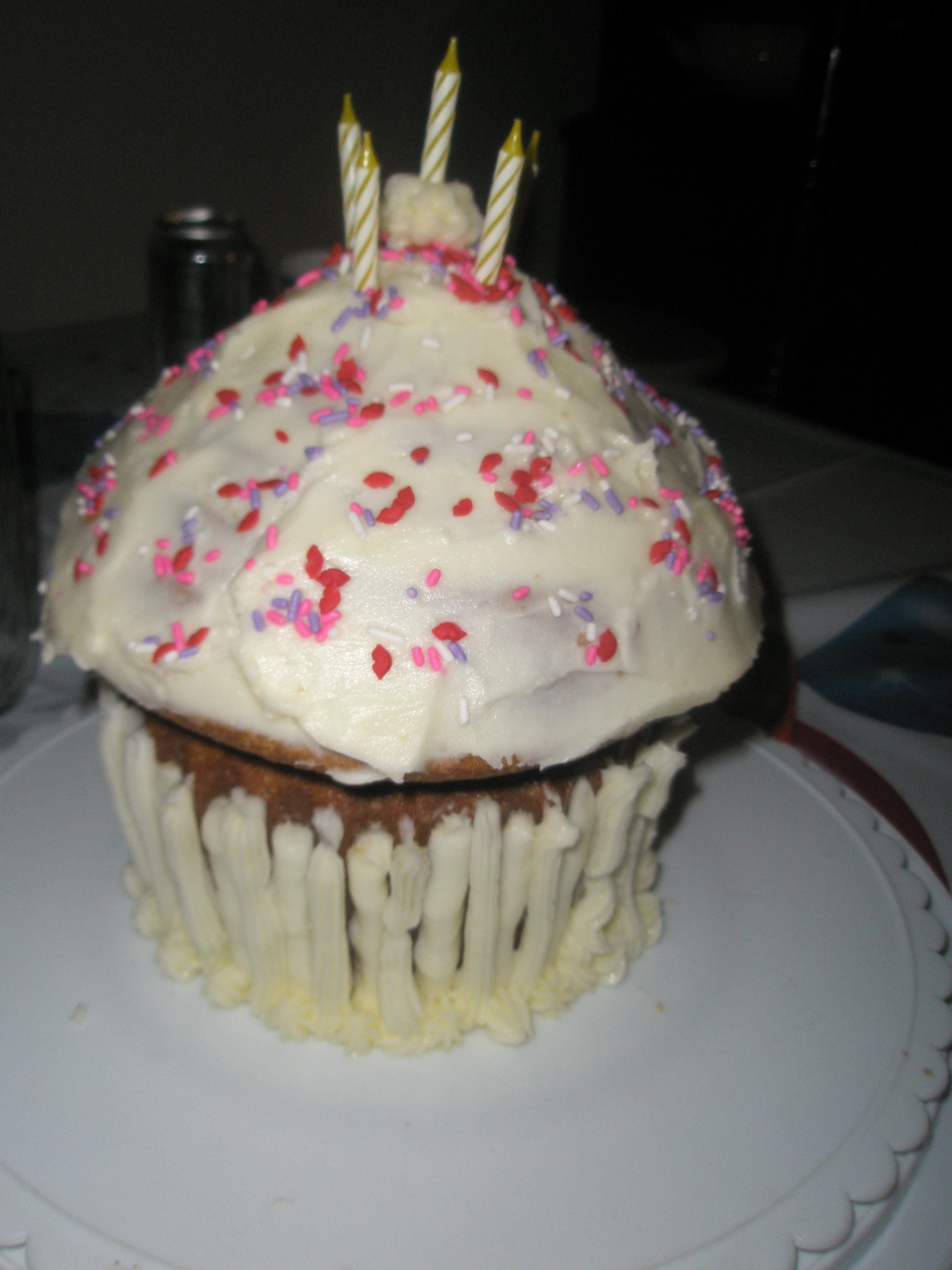 White Almond Cake with Buttercream Frosting