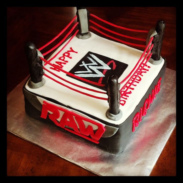 WWE Raw Wrestling Birthday Cake