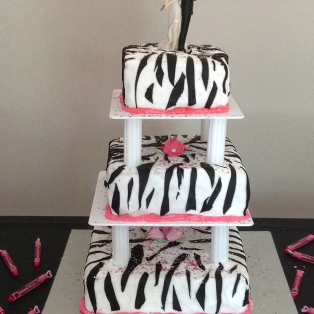 Zebra Wedding Cake