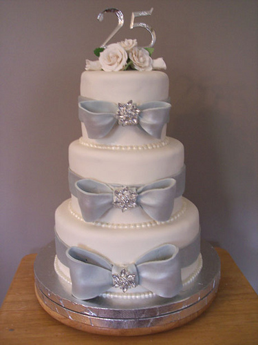 12 Photos of Elegant 25th Wedding Anniversary Cakes 12 Photos of Elegant 25th Wedding Anniversary Cakes