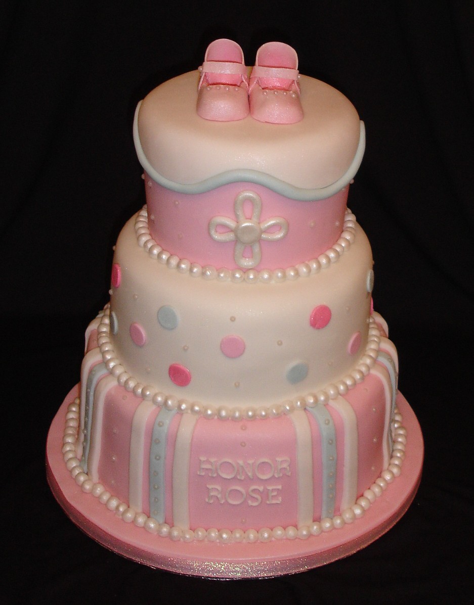 3 Tier Baptism Cake for Girls 3 Tier Baptism Cake for Girls
