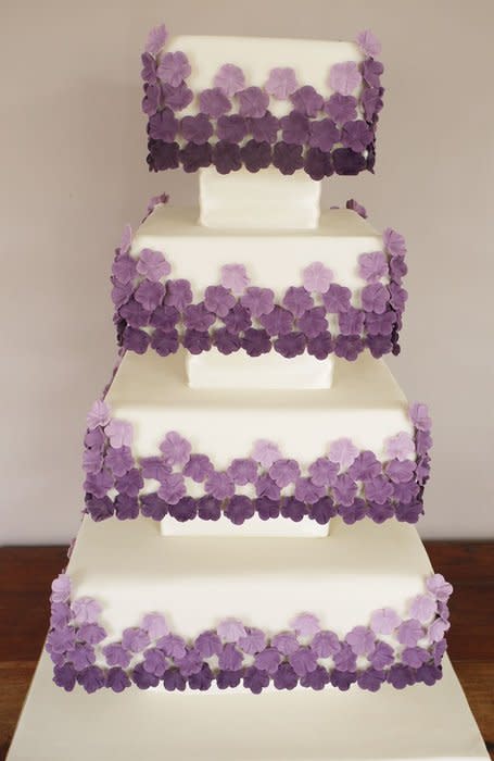 4 Tier Square Wedding Cake 4 Tier Square Wedding Cake