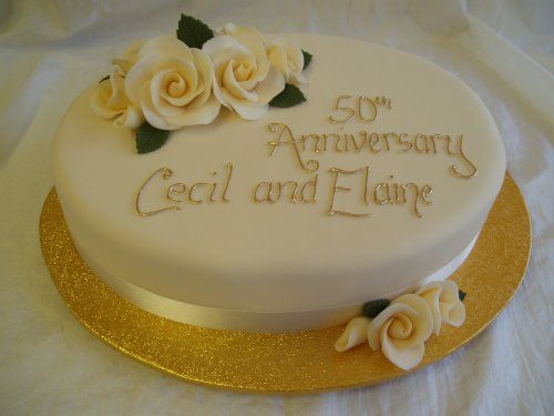 50th Wedding Anniversary Cake