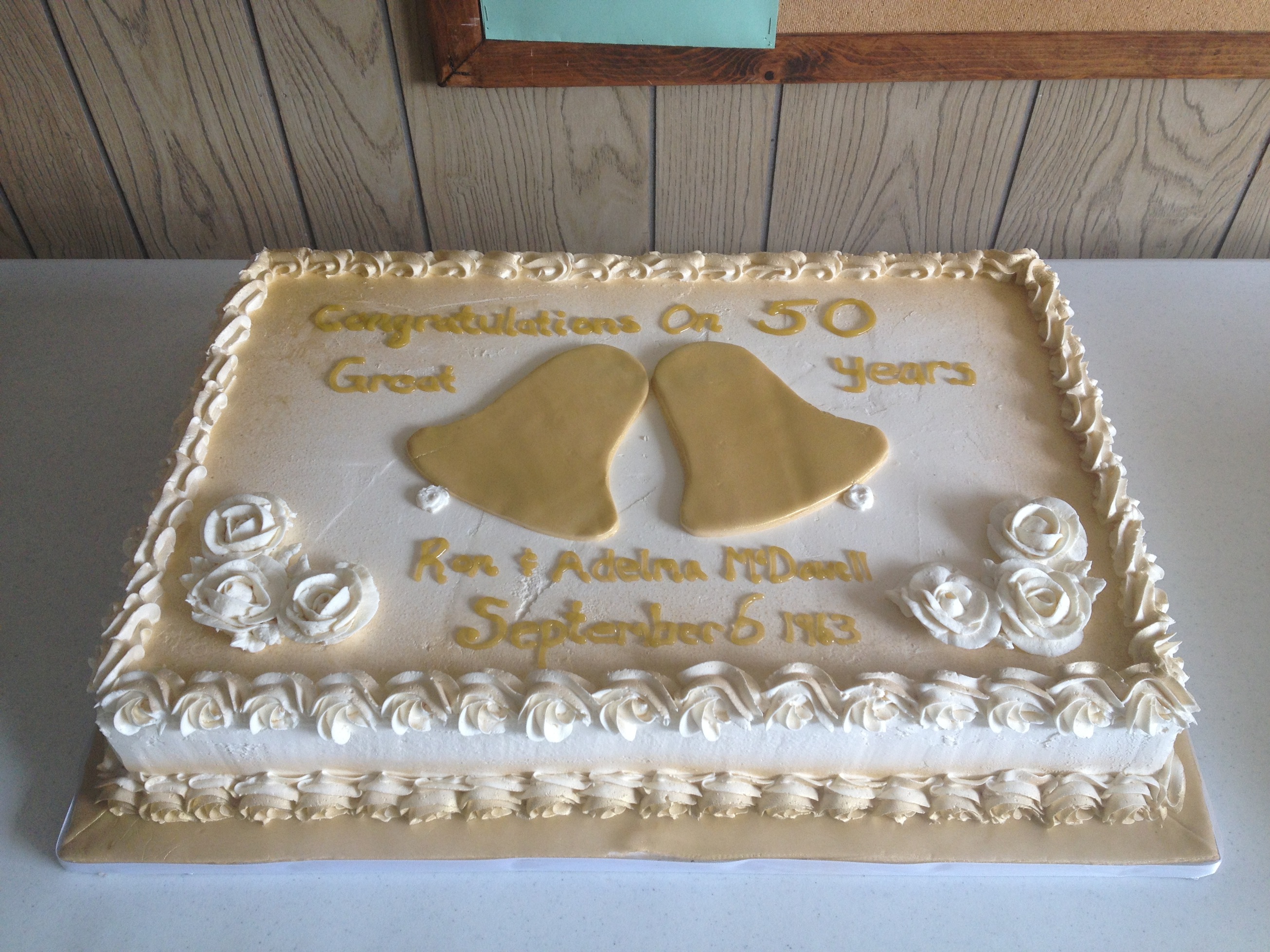 50th Wedding Anniversary Sheet Cakes