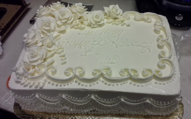 Anniversary Sheet Cake