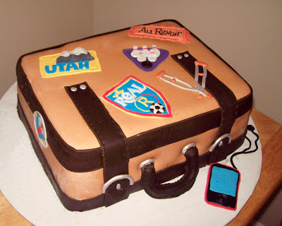 Away Going Suitcase Cake