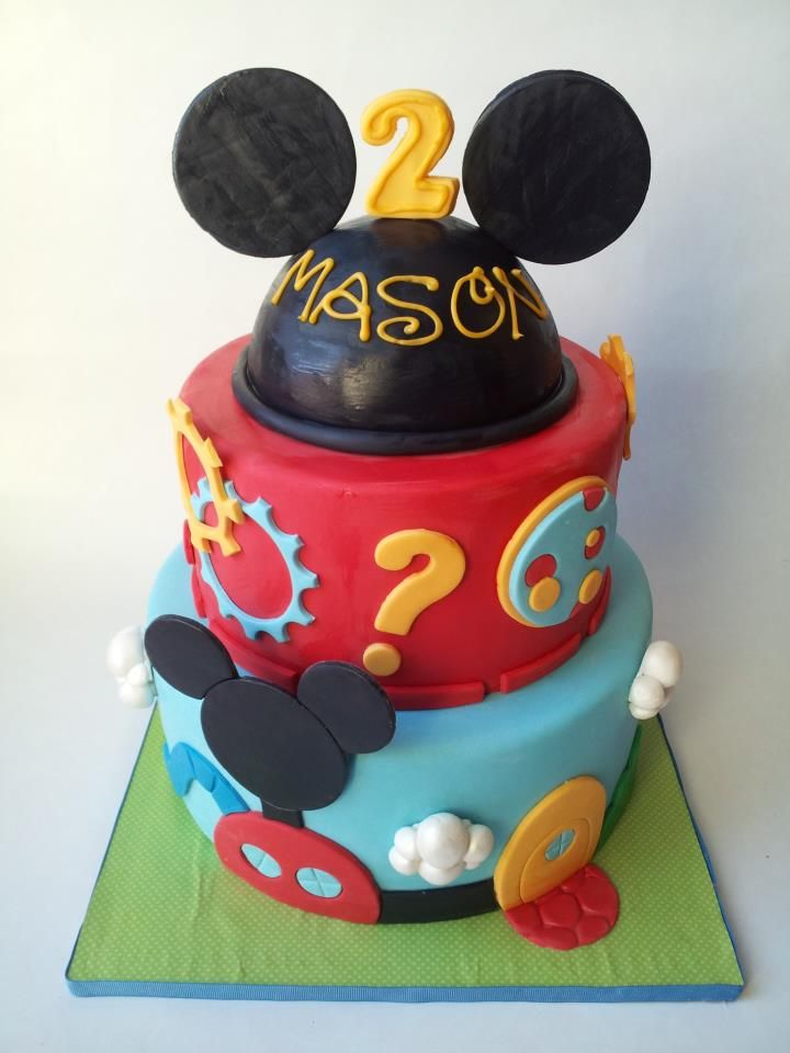 Baby Mickey Mouse Birthday Cake